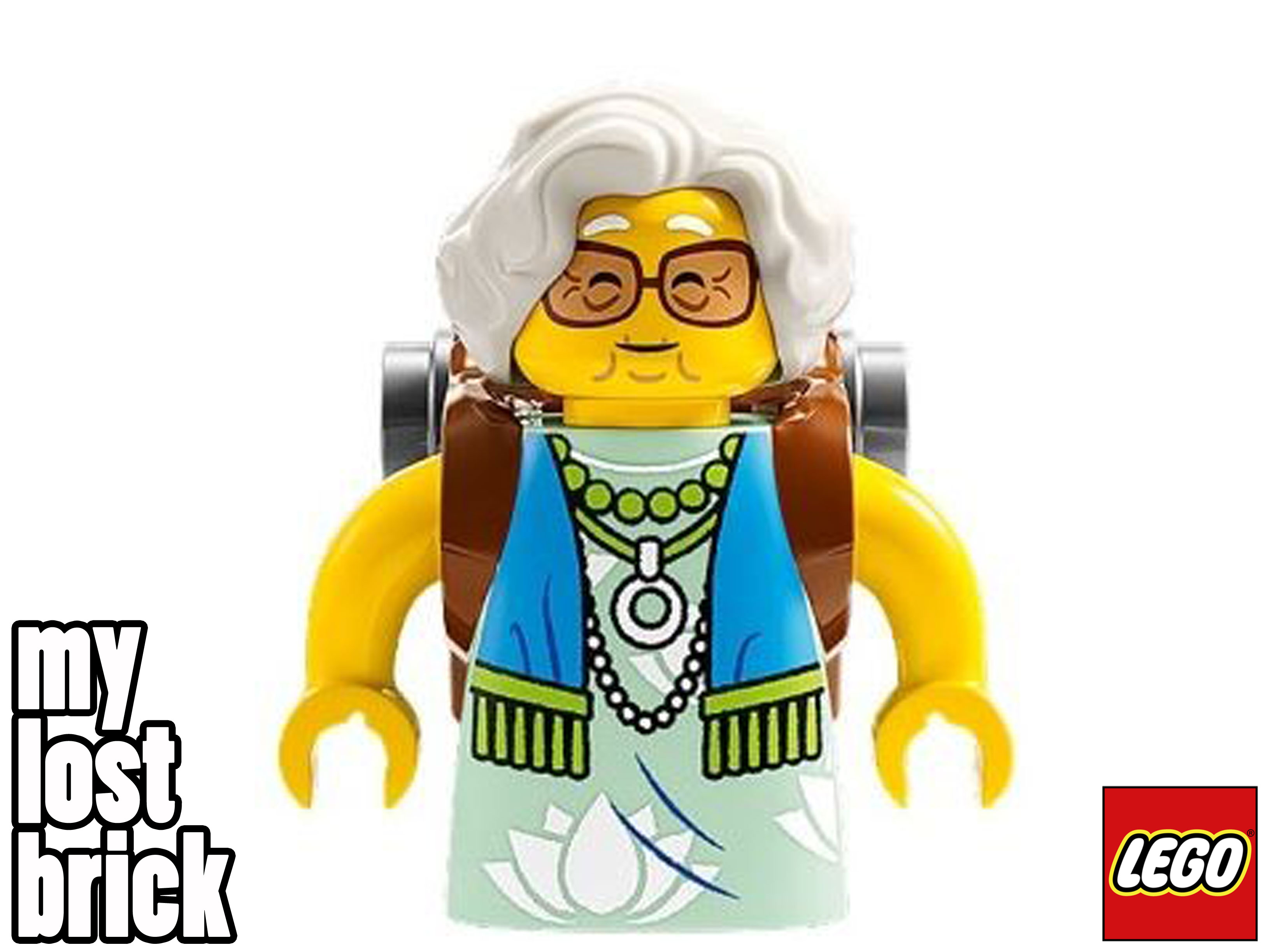 LEGO DREAMZzz - Minifigura y Mochila de la Sra. Castillo del set 71461 (drm031)-NUEVO - Imagen 2 de 6