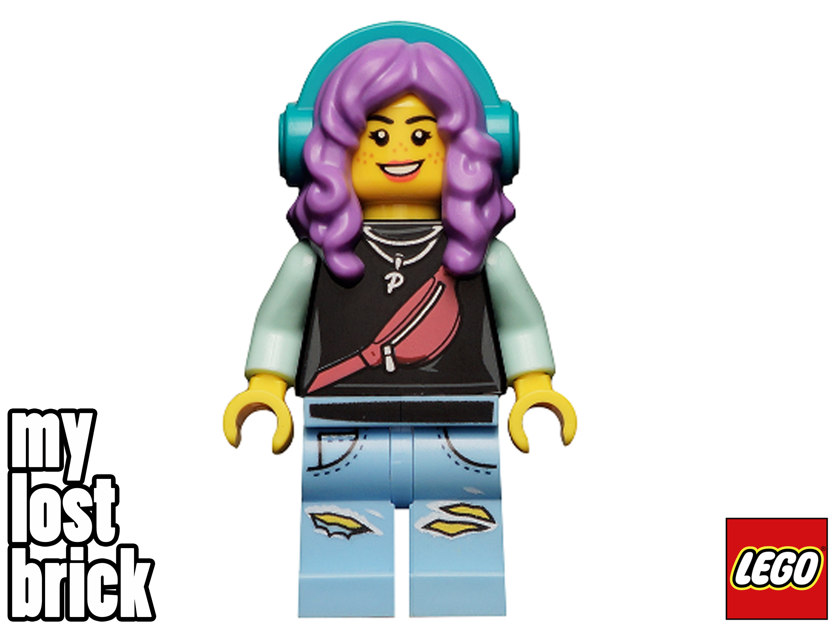 LEGO Hidden Side - Parker L Jackson Minifigure with Headphones set 70436 (hs072) - Picture 2 of 6