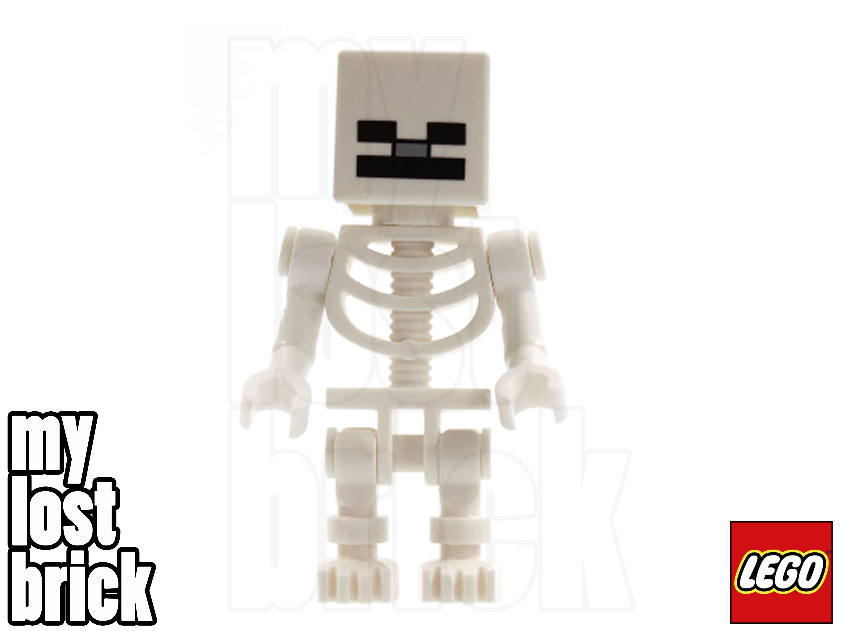 LEGO Minecraft - Skeleton Minifigure from set 21118 (min011) -NEW- - Picture 4 of 8